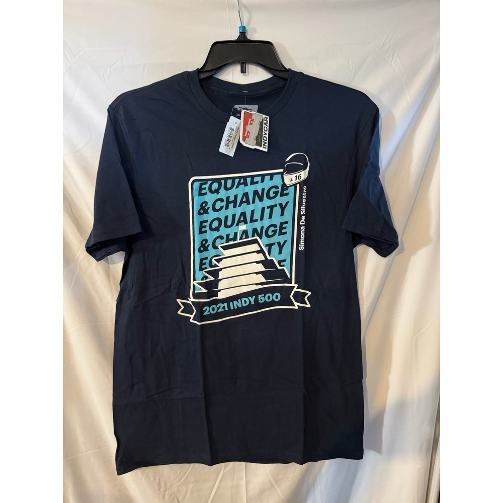 IndyCar 2021 Indy 500 Equality Change Shirt Large NWT Racing Tee